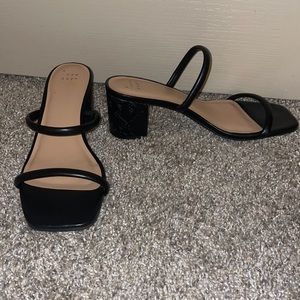Strappy Block Heels
